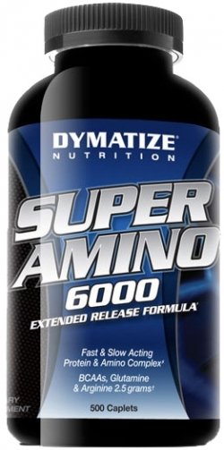 Super Amino 6000, 500 шт, Dymatize Nutrition. Аминокислотные комплексы. 