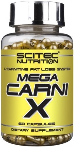 Mega Carni-X, 60 pcs, Scitec Nutrition. L-carnitine. Weight Loss General Health Detoxification Stress resistance Lowering cholesterol Antioxidant properties 