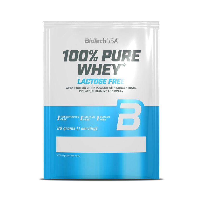 Протеин BioTech 100% Pure Whey Lactose Free, 28 грамм Шоколад-арахисовая паста,  ml, BioTech. Protein. Mass Gain recovery Anti-catabolic properties 