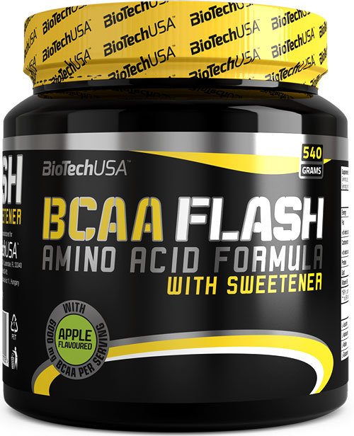 BCAA Flash, 540 g, BioTech. BCAA. Weight Loss recovery Anti-catabolic properties Lean muscle mass 