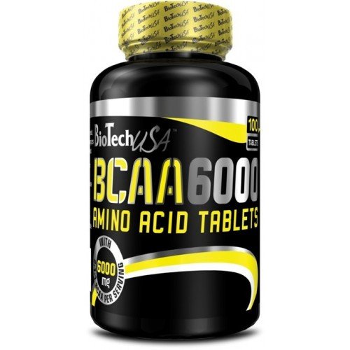 BCAA 6000 Biotech 100 tabs,  ml, BioTech. BCAA. Weight Loss recovery Anti-catabolic properties Lean muscle mass 