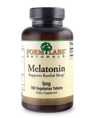 Melatonin 5 mg, 180 pcs, Form Labs Naturals. Melatoninum. Improving sleep recovery Immunity enhancement General Health 