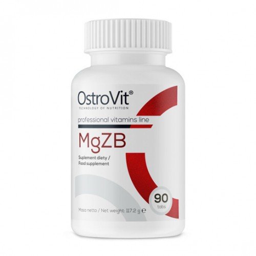 Витамины и минералы OstroVit MgZB, 90 таблеток,  мл, OstroVit. Витамины и минералы. Поддержание здоровья Укрепление иммунитета 