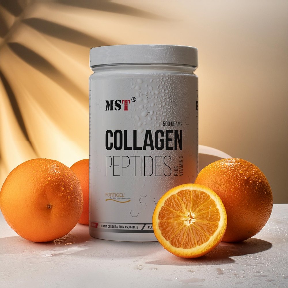 MST Nutrition Препарат для суставов и связок MST Collagen Peptides + Fortigel, 500 грамм Апельсин, , 500 г