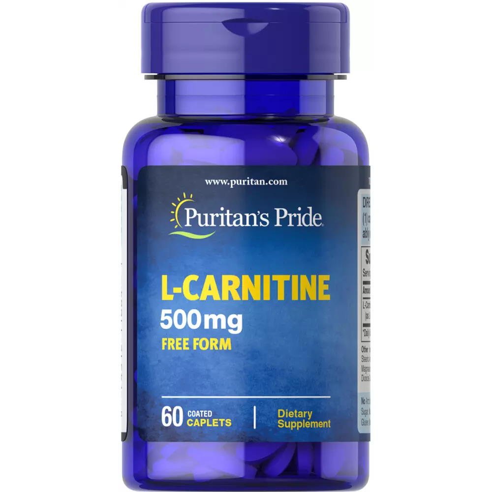 Жиросжигатель Puritan's Pride L-Carnitine 500 mg, 60 капсул,  ml, Puritan's Pride. Fat Burner. Weight Loss Fat burning 