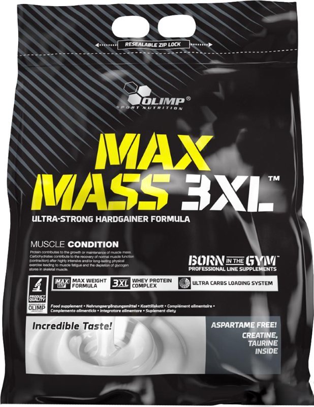 Гейнер Olimp MAX Mass 3XL, 6 кг Шоколад,  ml, NZMP. Gainer. Mass Gain Energy & Endurance recovery 