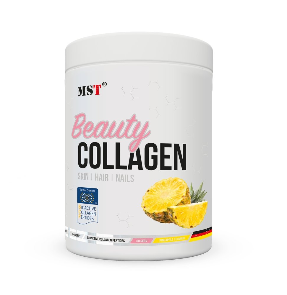 Препарат для суставов и связок MST Collagen Beauty Verisol + OptiMSM, 450 грамм Ананас,  ml, MST Nutrition. For joints and ligaments. General Health Ligament and Joint strengthening 