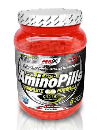 Amino Pills, 330 piezas, AMIX. Complejo de aminoácidos. 