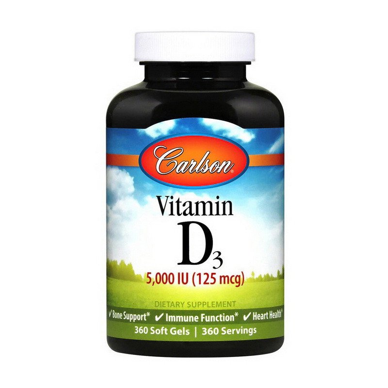 Carlson Labs Витамин D3 Carlson Labs Vitamin D3 5000 IU 360 капсул, , 