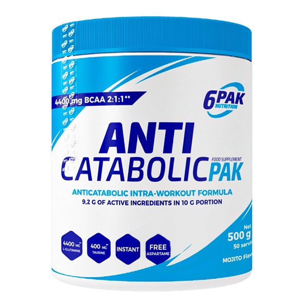 BCAA 6PAK Nutrition Anticatabolic Pak, 500 грамм Мохито,  мл, 6PAK Nutrition. BCAA. Снижение веса Восстановление Антикатаболические свойства Сухая мышечная масса 