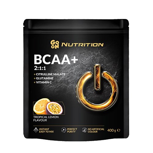 BCAA GoOn BCAA, 400 грамм Тропический лимон,  ml, Go On Nutrition. BCAA. Weight Loss recuperación Anti-catabolic properties Lean muscle mass 