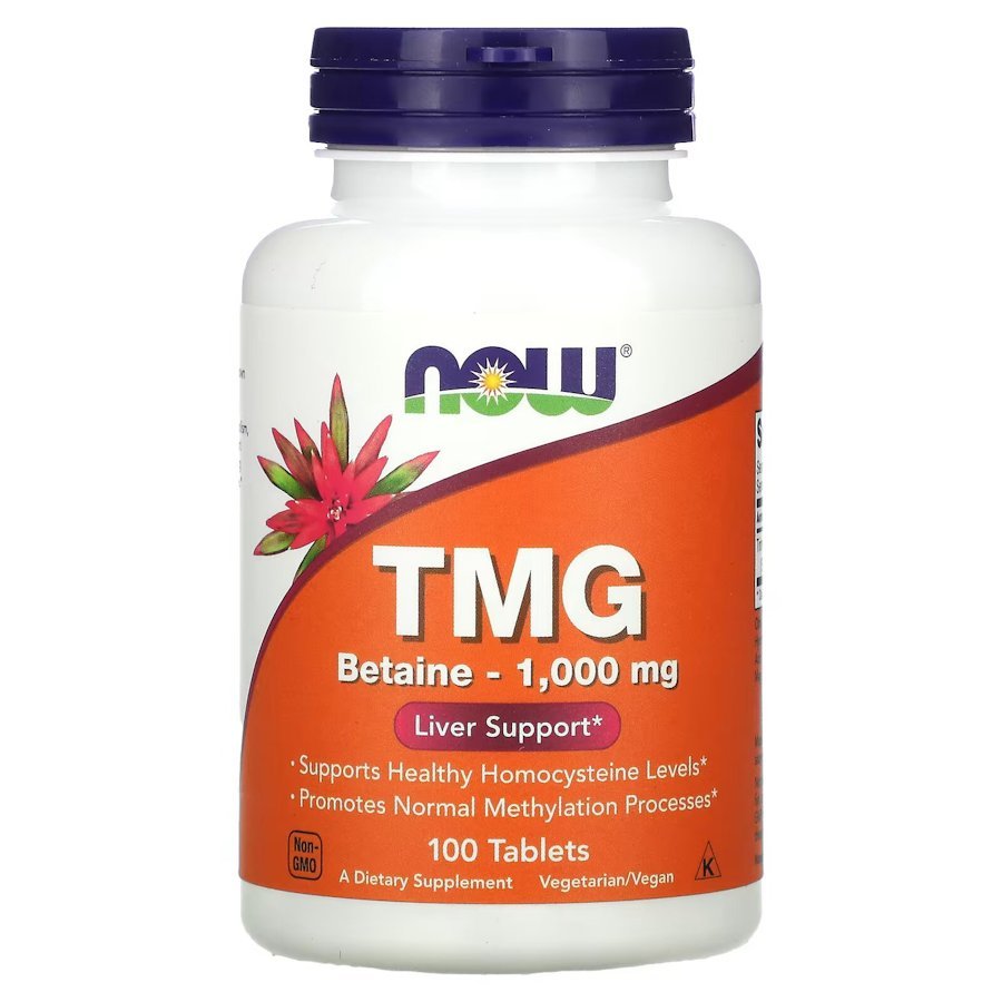 Now Натуральная добавка NOW TMG 1000 mg, 100 таблеток, , 