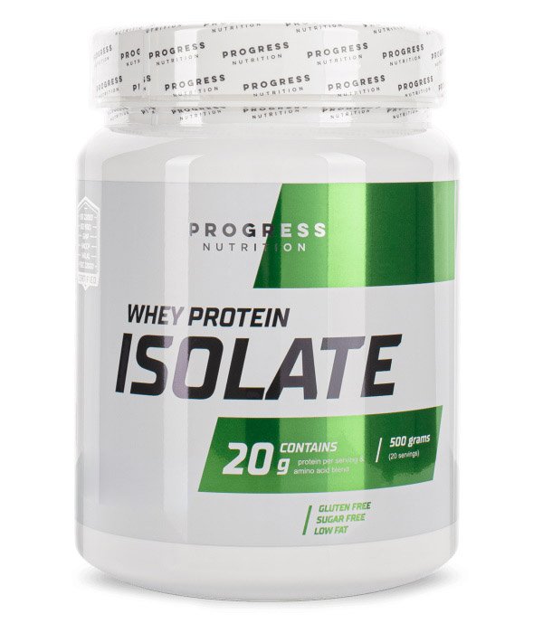 Протеин Progress Nutrition Whey Protein Isolate, 500 грамм Ваниль,  ml, Progress Nutrition. Proteína. Mass Gain recuperación Anti-catabolic properties 