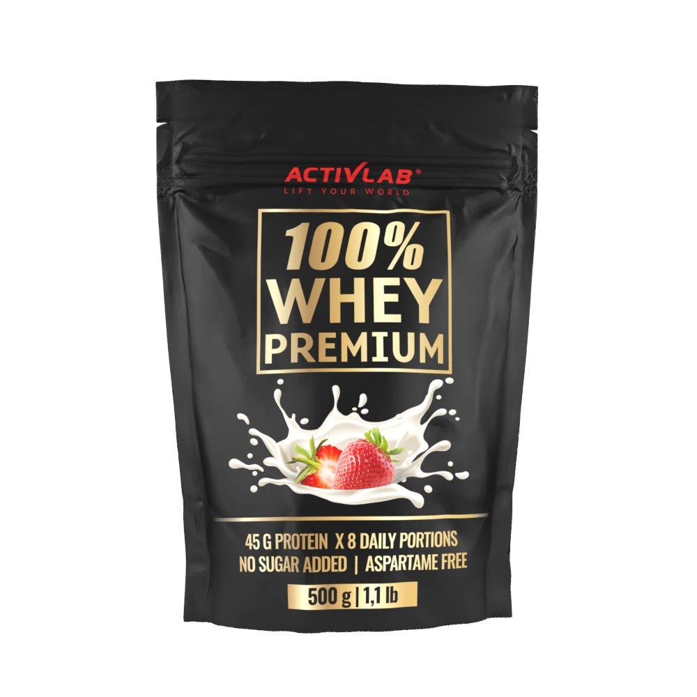 Протеин Activlab 100% Whey Premium, 500 грамм Клубника,  ml, ActivLab. Protein. Mass Gain स्वास्थ्य लाभ Anti-catabolic properties 