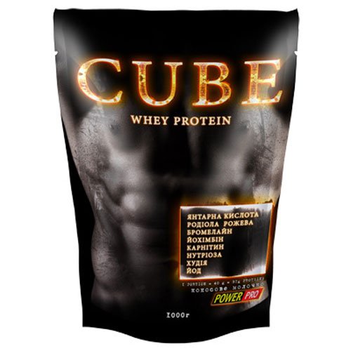 Power Pro Cube 1000 г Кокос,  ml, Power Pro. Proteína de suero de leche. recuperación Anti-catabolic properties Lean muscle mass 