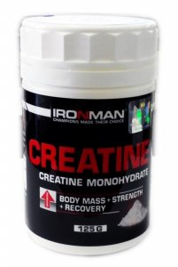 Креатин Моногидрат, 125 g, Ironman. Creatine monohydrate. Mass Gain Energy & Endurance Strength enhancement 