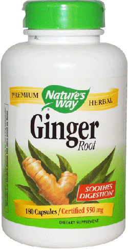 Ginger Root 550 mg, 180 piezas, Nature's Way. Suplementos especiales. 