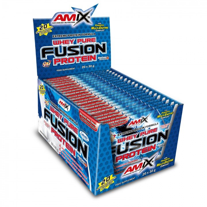 Whey Pure Fusion, 600 г, AMIX. Комплекс сывороточных протеинов. 