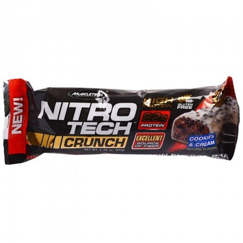 Nitrotech Crunch Bar, 65 g, MuscleTech. Bares. 