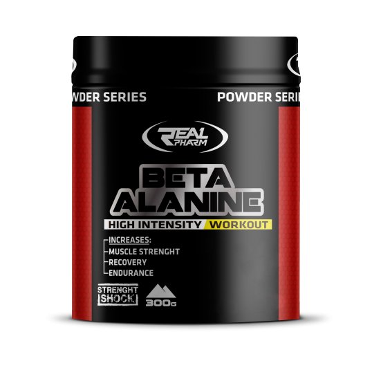 Предтренировочный комплекс Real Pharm Beta Alanine Powder, 300 грамм Клубника-арбуз,  ml, Real Pharm. Pre Workout. Energy & Endurance 