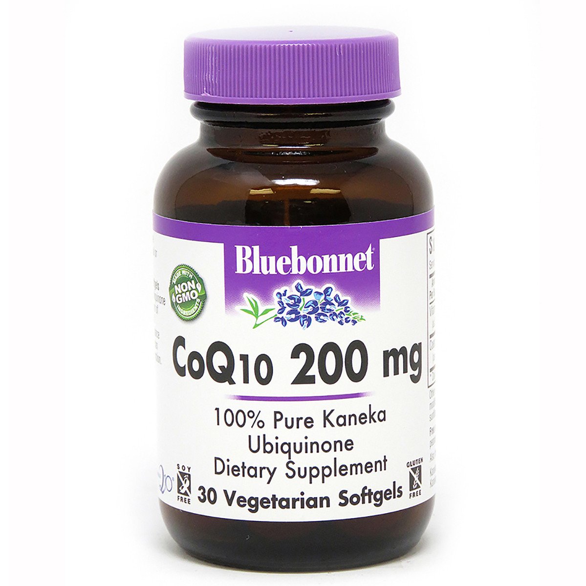 Коэнзим Q10 200мг, Bluebonnet Nutrition, 30 вегетарианских капсул,  мл, Bluebonnet Nutrition. Коэнзим-Q10