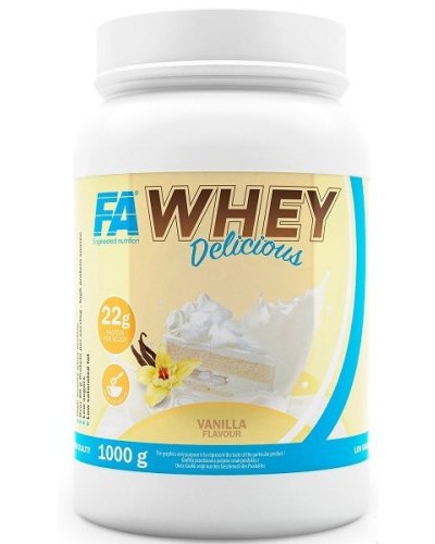 Whey Delicious, 1000 g, Fitness Authority. Whey Concentrate. Mass Gain recovery Anti-catabolic properties 