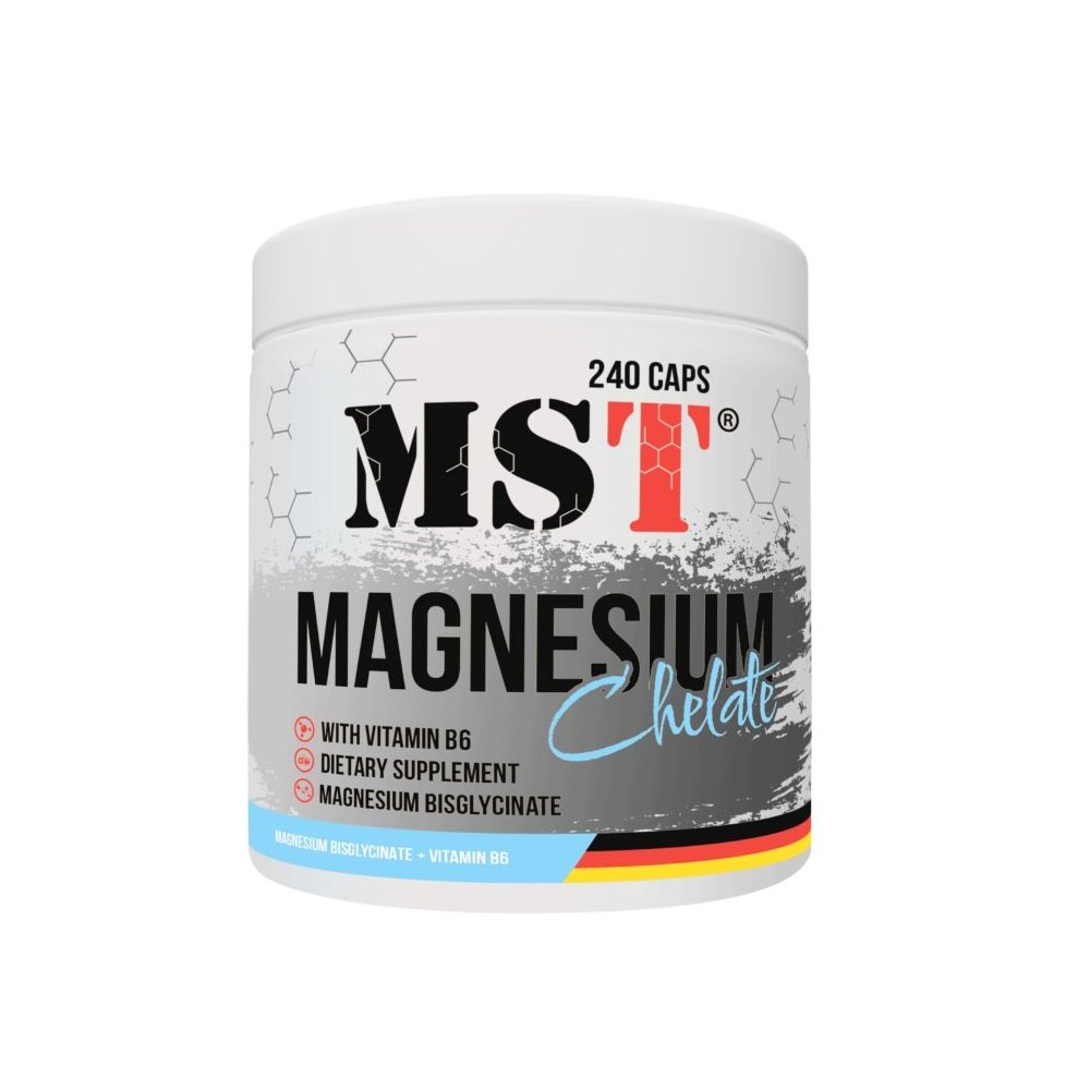 Витамины и минералы MST Magnesium Chelate, 240 капсул,  ml, MST Nutrition. Vitamins and minerals. General Health Immunity enhancement 