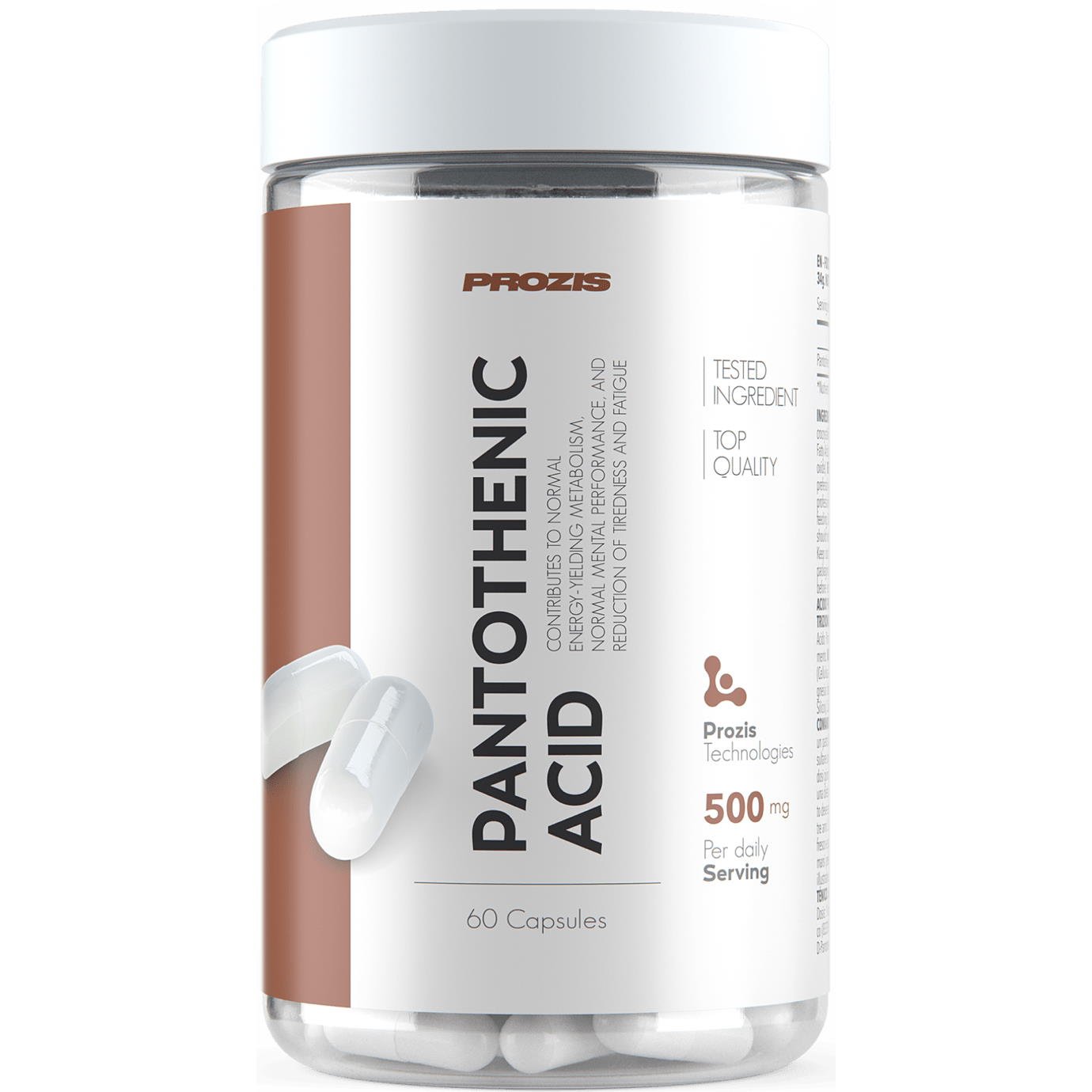 Prozis Витамины и минералы Prozis Pantothenic Acid, 60 капсул , , 