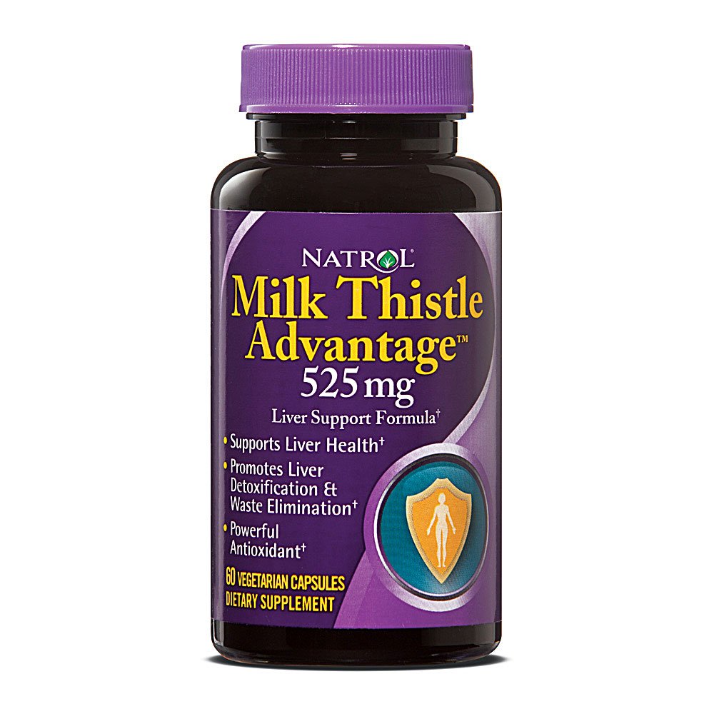 Milk Thistle Advantage, 60 шт, Natrol. Спец препараты. 