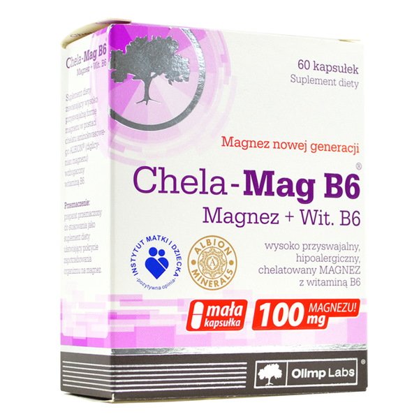 Витамины и минералы Olimp Chela-Mag B6, 60 капсул,  ml, Olimp Labs. Vitaminas y minerales. General Health Immunity enhancement 