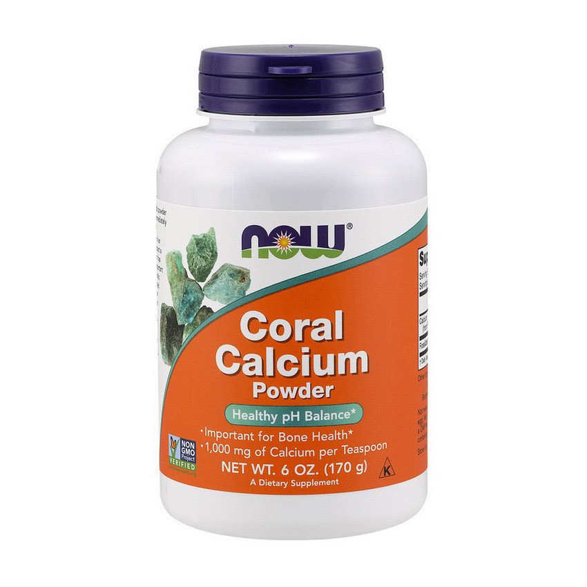 Коралловый кальций Now Foods Coral Calcium Powder (170 г) нау фудс pure ,  мл, Now. Кальций Ca. 
