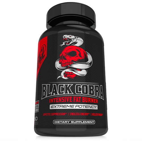 Black Cobra, 60 piezas, Lethal Supplements. Energía. Energy & Endurance 