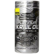 Platinum Krill Oil, 30 шт, MuscleTech. Омега 3 (Рыбий жир). Поддержание здоровья Укрепление суставов и связок Здоровье кожи Профилактика ССЗ Противовоспалительные свойства 
