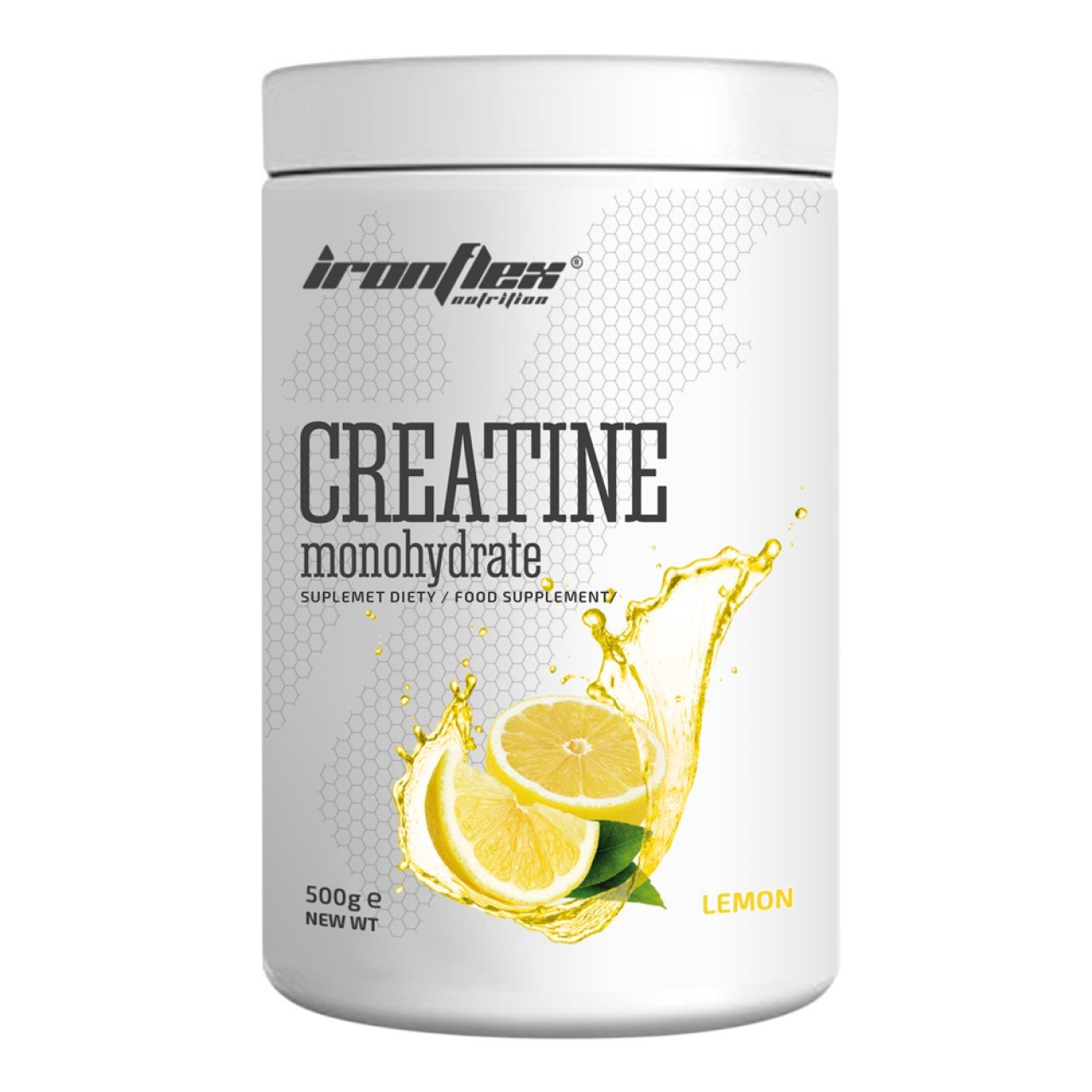 Креатин моногидрат Iron Flex Creatine monohydrate 500 грамм Лимон,  мл, IronFlex. Креатин моногидрат. Набор массы Энергия и выносливость Увеличение силы 