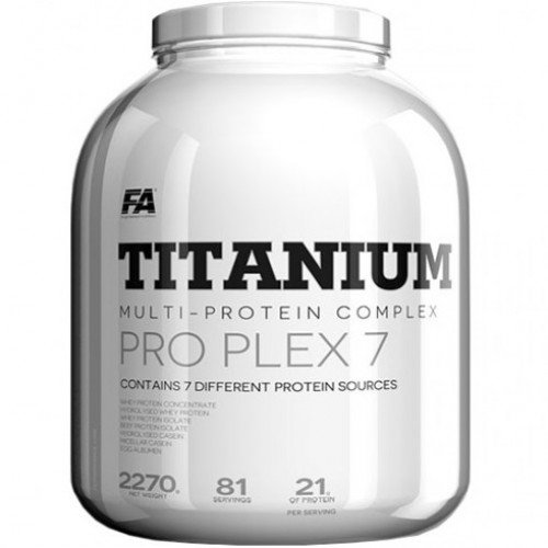 Titanium Pro Plex 7, 2270 g, Fitness Authority. Mezcla de proteínas. 