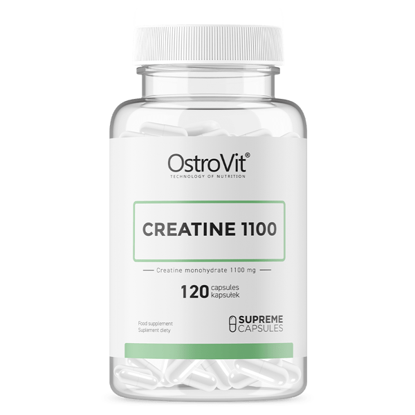 Креатин OstroVit Creatine 1100 mg 120 caps,  мл, OstroVit. Креатин. Набор массы Энергия и выносливость Увеличение силы 