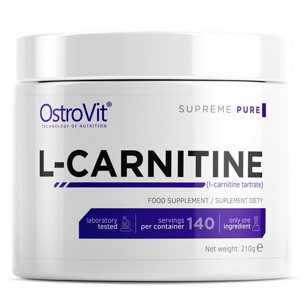L-carnitine OstroVit 210 г,  мл, OstroVit. L-карнитин. Снижение веса Поддержание здоровья Детоксикация Стрессоустойчивость Снижение холестерина Антиоксидантные свойства 