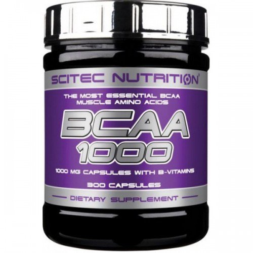 SN BCAA 1000 300 кап,  мл, Scitec Nutrition. BCAA