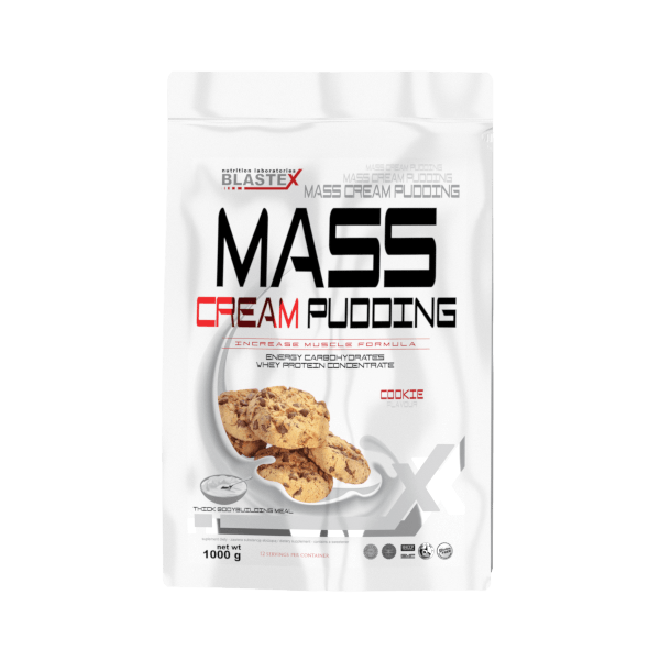 Mass Cream Pudding, 1000 г, Blastex. Гейнер. Набор массы Энергия и выносливость Восстановление 