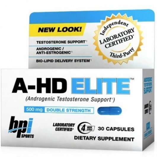 A-HD Elite, 30 шт, BPi Sports. Бустер тестостерона. Поддержание здоровья Повышение либидо Aнаболические свойства Повышение тестостерона 