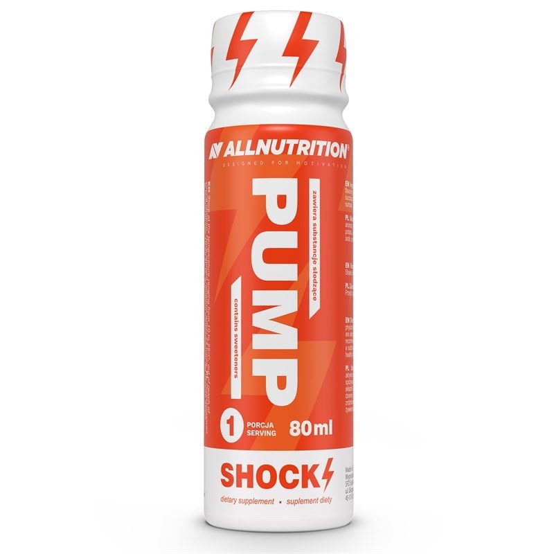 Предтренировочный комплекс AllNutrition Pump Shock Shot, 80 мг,  ml, AllNutrition. Pre Workout. Energy & Endurance 