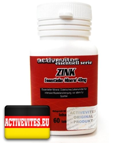 Zink, 60 piezas, Activevites. Zinc Zn. General Health 