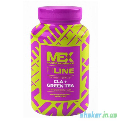 Конъюгированная линолевая кислота MEX Nutrition CLA + Green Tea (90 капс) мекс цла,  мл, MEX Nutrition. CLA. 