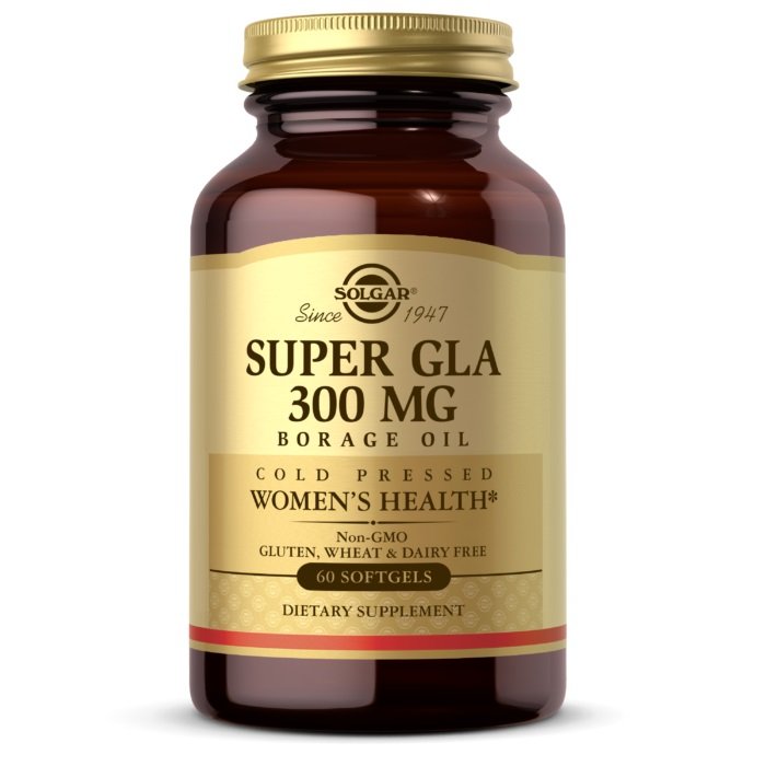Жирные кислоты Solgar Super GLA, 60 капсул,  мл, Solgar. Жирные кислоты (Omega). Поддержание здоровья 