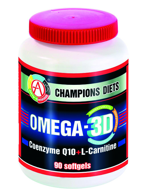 Omega-3D, 90 pcs, Academy-T. Omega 3 (Fish Oil). General Health Ligament and Joint strengthening Skin health CVD Prevention Anti-inflammatory properties 