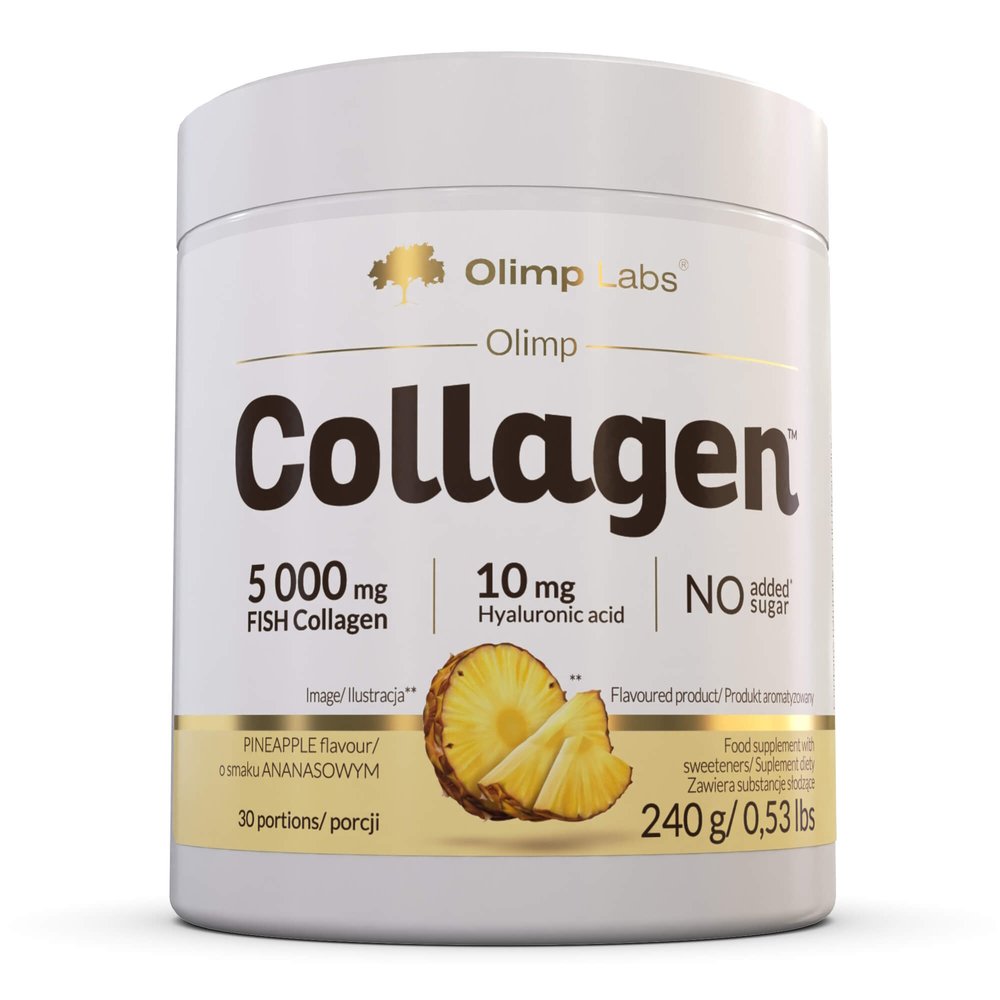 Препарат для суставов и связок Olimp Collagen, 240 грамм Ананас,  ml, Olimp Labs. For joints and ligaments. General Health Ligament and Joint strengthening 