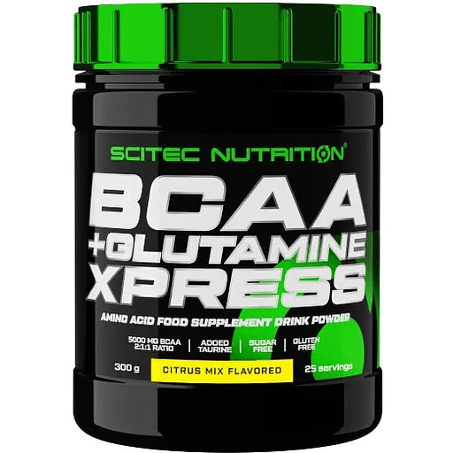 BCAA+Glutamine Xpress Scitec Nutrition 300 g Сitrus mix,  мл, Scitec Nutrition. BCAA. Снижение веса Восстановление Антикатаболические свойства Сухая мышечная масса 