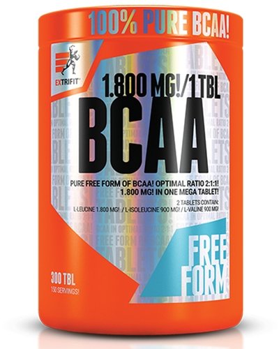 BCAA 1800 mg, 300 pcs, EXTRIFIT. BCAA. Weight Loss recovery Anti-catabolic properties Lean muscle mass 