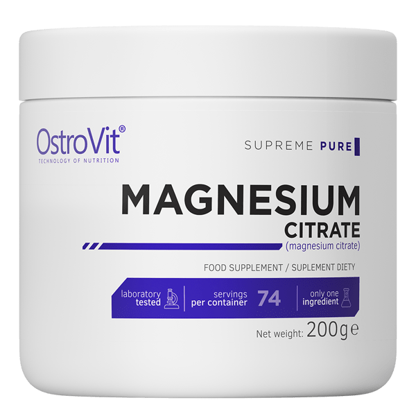 Мінеральна добавка OstroVit Magnesium Citrate 200 g,  мл, OstroVit. Витамины и минералы. Поддержание здоровья Укрепление иммунитета 