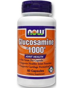 Glucosamine 1000, 60 шт, Now. Глюкозамин. Поддержание здоровья Укрепление суставов и связок 